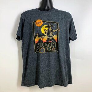 Chuy's Men's Juan Solo Tex Mex Star Wars Han Solo T Shirt Size L